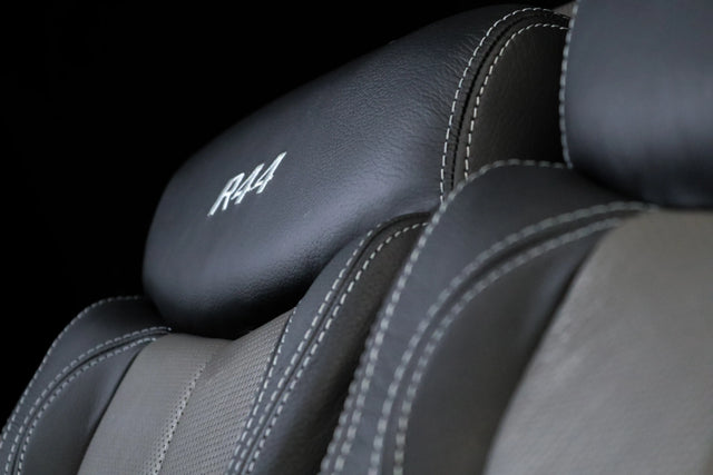 Robinson R44 Custom Stitched Interior Seats (Black/Gray)