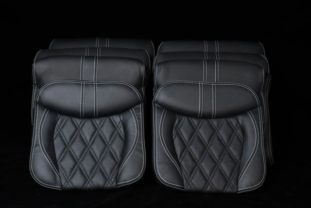 Robinson R44 Custom Stitched Leather Interior Seats | Black |