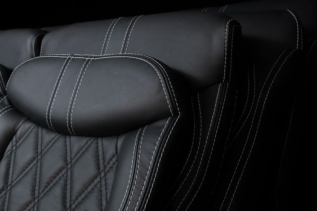 Robinson R44 Custom Stitched Leather Interior Seats | Black |