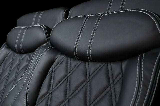 Robinson R44 Custom Stitched Leather Interior Seats | Black |