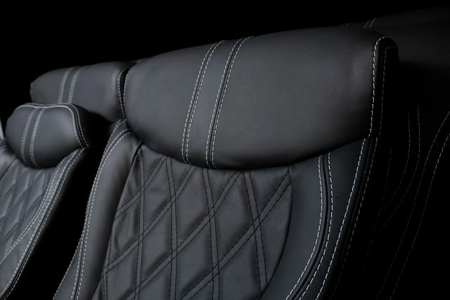 Robinson R44 Custom Stitched Leather Interior Seats | Black |