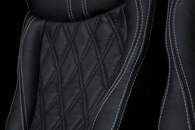 Robinson R44 Custom Stitched Leather Interior Seats | Black |