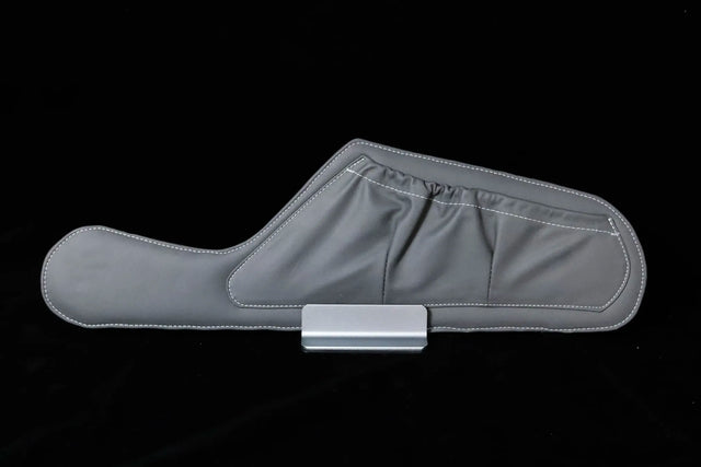 Robinson R44 Leather Door Pockets | Gray Leather |