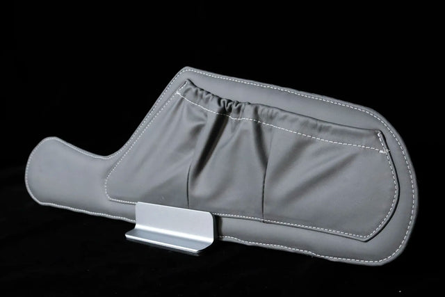 Robinson R44 Leather Door Pockets | Gray Leather |