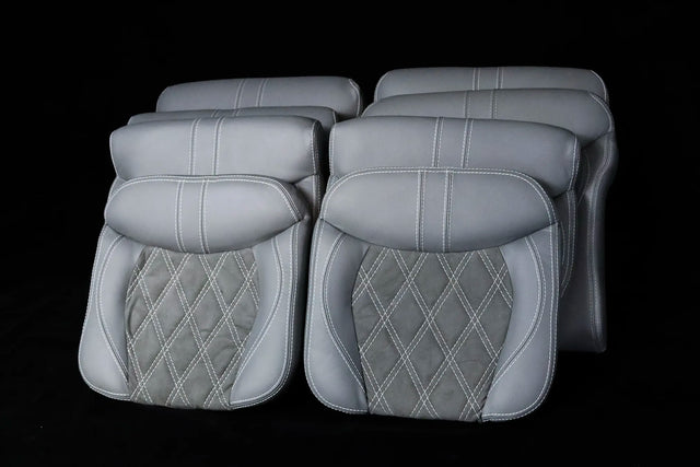 Robinson R44 Custom Stitched Leather Interior Seats | Gray |