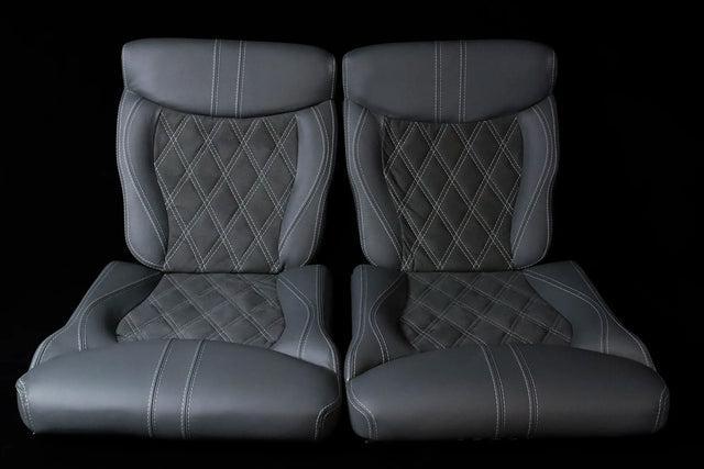 Robinson R44 Custom Stitched Leather Interior Seats | Gray |