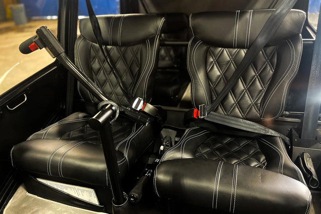 Robinson R44 Custom Stitched Leather Interior Seats | Black |