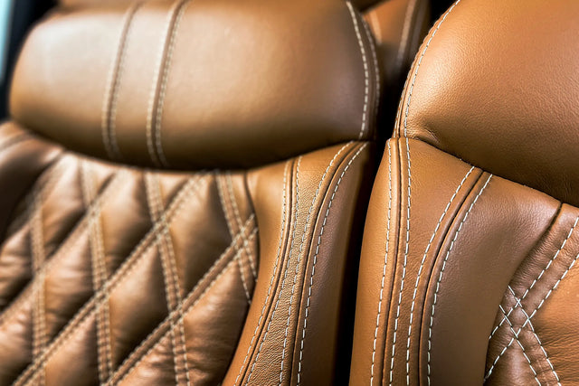 Robinson R44 Custom Stitched Leather Interior Seats | Tan |